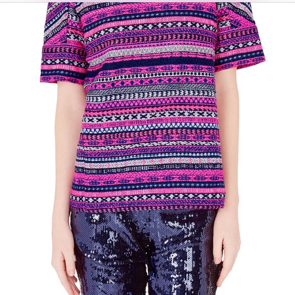 Not For Sale NWT Sass & Bide hot pink blouse, size 40. - Picture 3 of 9